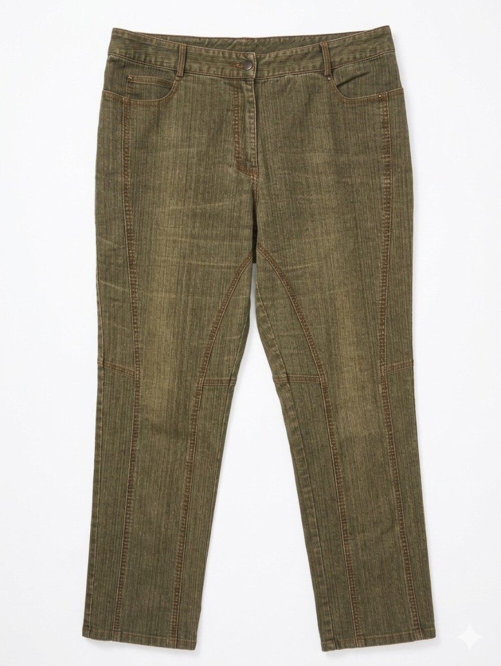 Spanner Women’s Olive Stretch Denim Jeans Sz 14